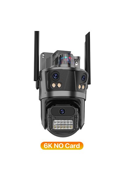 Wonsdar Eu plug 6K Camera 6K WiFi Camera 3 Lens Three Screen PTZ Camera 3K Security Protection Wireless Cam