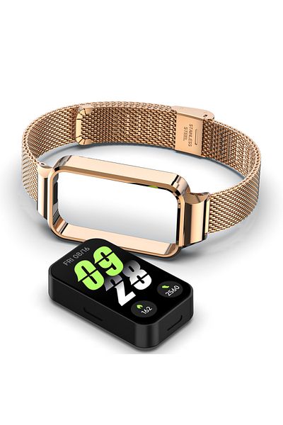 Choice for Xiaomi 9 Active rose gold 2 Case +Strap For Xiaomi Mi Band 9 Active Bracelet for Xiaomi Smart Ba