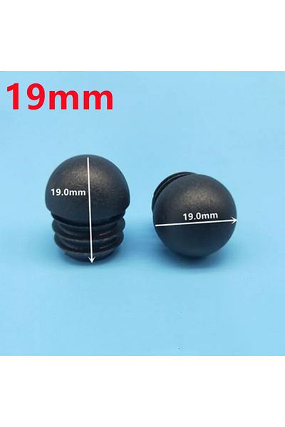 Choice 16 Pcs 19mm 16Pcs Plastic Round Pipe Plug 13-38mm Tube End Caps Non Slip Chair Leg Foot Dust Cover F