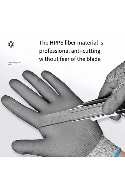 Choice M 3 pairs 1 pair, Cut-Resistant Gloves with Non-Slip Grip, Durable Nitrile Foam Coating, Touchscreen