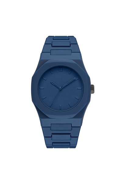 Choice Blue Simple casual men's women's watches, macaroon color quartz watches, round dial quartz watches,
