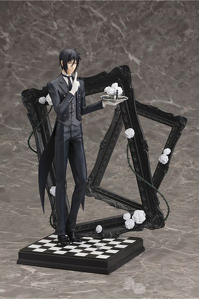 BANDAI Sebastian Michaelis Black Butler Ciel Phantomhive Sebastian Michaelis Anime Figure Model Statue Boys