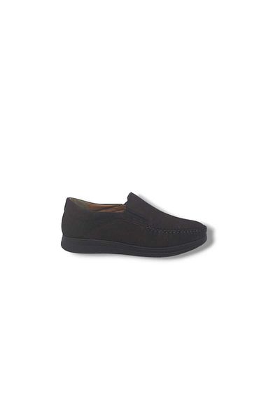 Zerhan Serra 825 Ανδρικά Σκούρα Καφέ Nubuck Δερμάτινα Loafer Παπούτσια