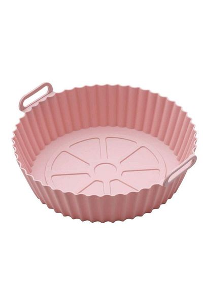 SIKS Silicone Protective Tray For Air Fryer, Universal, For Deep Fryer, Frying, Baking, Pink