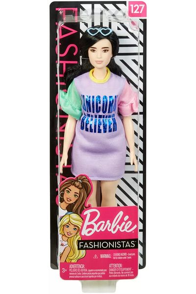 Barbie BARBIE FASHIONIST DOLL WITH UNICORN BELIEVER DRESS