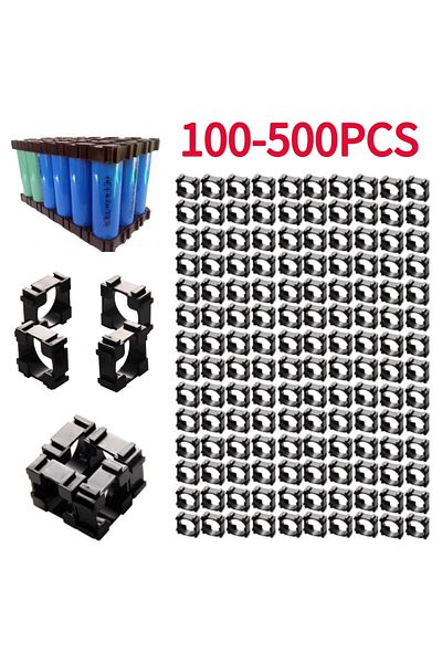 ALLOYSEED 200 Pcs 500pcs 18650 Lithium Battery Holder Anti Vibration Plastic Battery Bracket Portable 18650 Cy