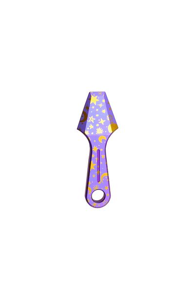 Choice PURPLE Mini Titanium Alloy Pry Bar EDC Fashion Color Multifunctional Pendant Pocket Tool Outdoor Bot