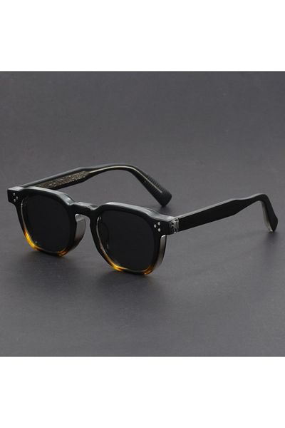 Choice Black green Boho Retro Polarized Sunglasses for Men Frame Polygonal Women's Sunglasses Outdoor High