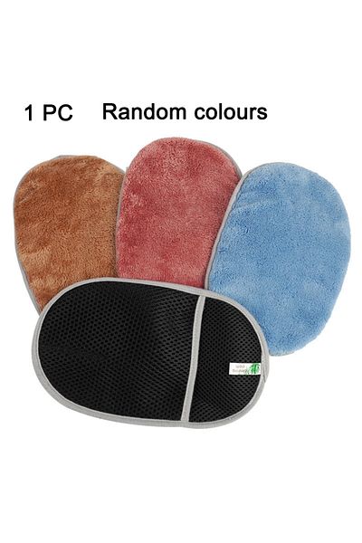 Choice 01 Car Wash Cleaning Glove Brush Thick Double-faced Microfiber Coral Fleece Gloves Car Cleaning Mitt