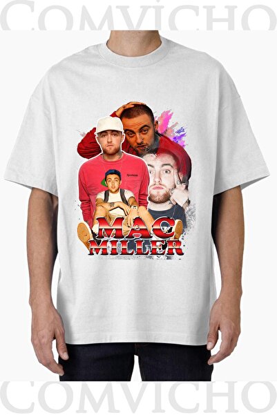 COMVİCHO تي شيرت مطبوع بتصميم ماك ميلر v5 للجنسين