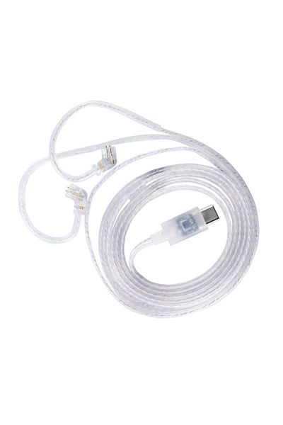 Choice NO Microphone KZ DAC Earphone Cable Type C Silver-Plated Oxygen-Free Copper Upgrade Cable USB C 2PIN