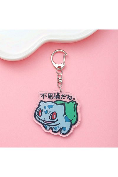 Miniso 5cm 2 Anime Pokémon Acrylic Keychain Accessaries Cartoon Funny Bag Pendant Cute Creative Charm Car K