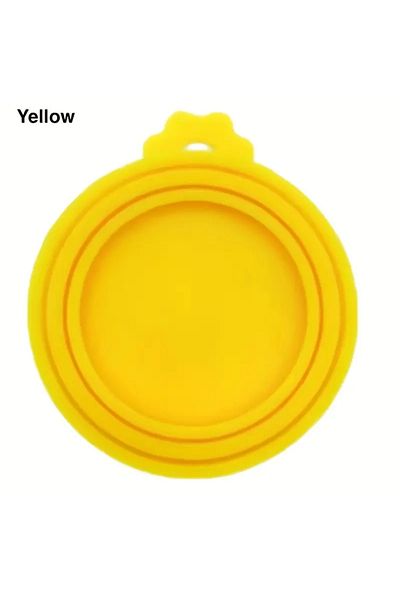 Choice yellow 1 Reusable Silicone Pet Can Lid Bpa Free, Suitable For Most Sized Dog And Cat Cans - Keeps Fo