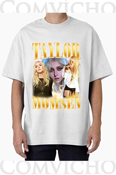 COMVİCHO تي شيرت مطبوع بتصميم تايلور مومسن v1 للجنسين
