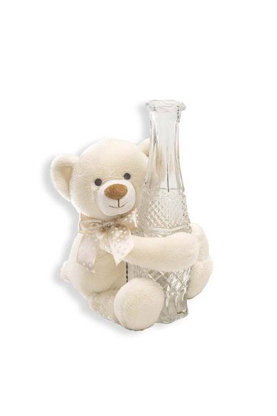 Choice 10inchs light yellow Stuffed Soft Toy Baby Teddy Bear Vase Huger Pink / Blue / Ivory, 10"