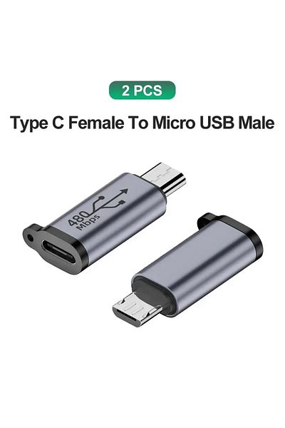 BSN محولان من النوع C إلى Micro USB C من النوع C إلى Micro إلى Mini USB أنثى لأجهزة iPhone 14 13 Xiao