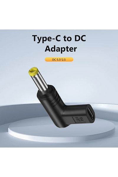 Choice 12V DC5.5x2.5 12V Power Connector Multifunctional Type C To DC Jack Plug Charging Adapter USB Type C