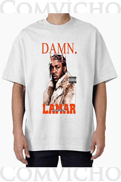 COMVİCHO تي شيرت مطبوع بتصميم Damn v1 للجنسين