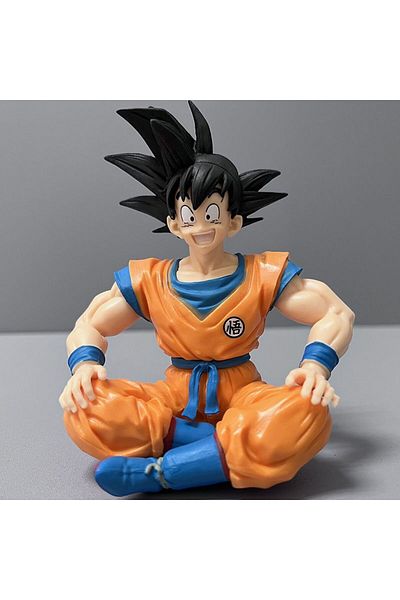 BANDAI Goku Dragon Ball Son Goku Anime Figures Super Saiyan Series PVC Action Figure Collection Desktop Orn
