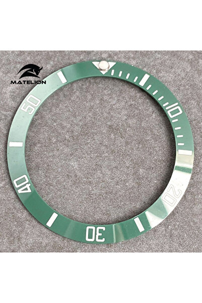 Choice ساعة MATELION سيراميكية خضراء مقاس 38 مم مع حلقة إدخال إطار من سبائك ا...