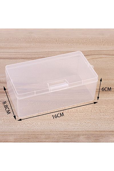Choice 16 8 6cm Transparent Plastic Cosmetics Hardware Parts Jewelry Storage Case Container Packaging Box