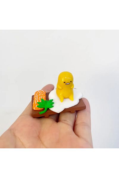 BANDAI 8 Anime Gudetamas Yolk King Lazy Eggs Gashapon Toy Miniature Figures Cute Doll Model Collection Orn.