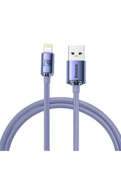Baseus 1.2m Purple Baseus USB Cable For iPhone 14 13 12 Pro Max X XR XS 8 7 6s 6 iPad Fast Data Charging Ch