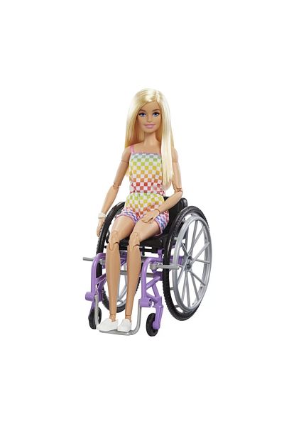 Barbie BLONDE BARBIE DOLL IN WHEELCHAIR
