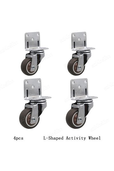 Choice 1.0 Inch 4pcs Activity 4pcs Universal Swivel Casters Heavy Duty Furniture Wheel Castor Silent Trolle