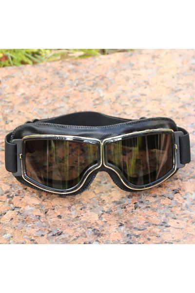 Choice 2 Best Selling Vintage Goggles Motorcycle Leather Goggles Glasses Cruiser Folding Goggles Newest Su.