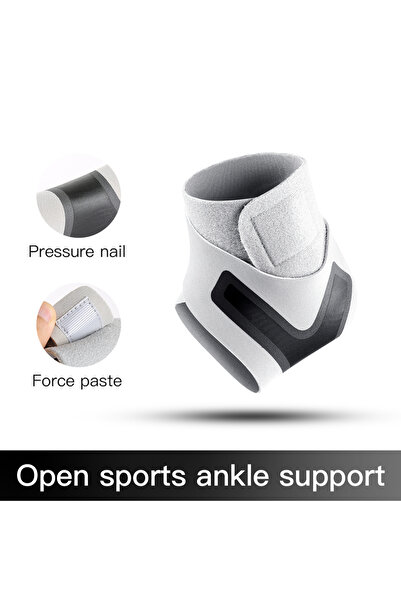 Choice وسادة دعم الكاحل قابلة للتعديل للقدم اليسرى رمادية اللون قطعة واحدة، ك...