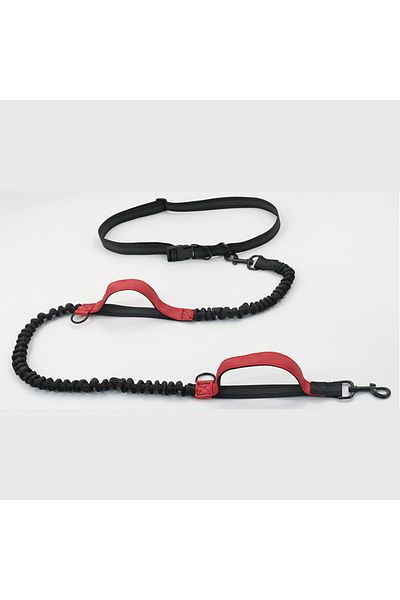 Choice Red Double elastic reflective running leash portable retractable dog leash dog chain leash pet suppl