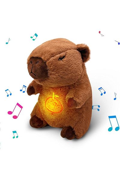 Choice 32cm(12.5inch) A-Capybara Breathing Capybara Baby Animals Plush Toys Kids Plush Doll Baby Sleep Comp