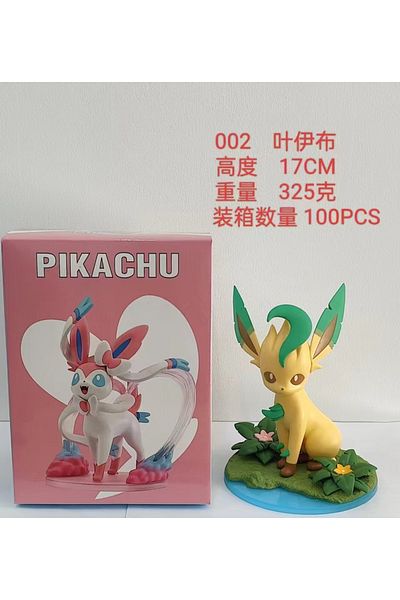 BANDAI with box 03 New Pokemon Sylveon Umbreon Leafeon Figure Toys 17cm