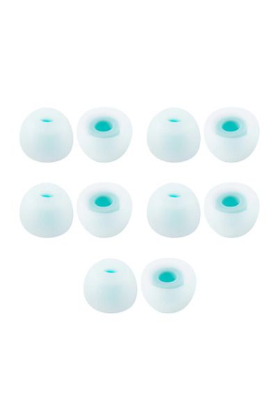 Choice 5 أزواج من أطراف أذن ترقية سيليكون KBEAR 07 باللون الأزرق M، زوج واحد (قطعتان) 5 أزواج (10 قطع) عازلة للضوضاء