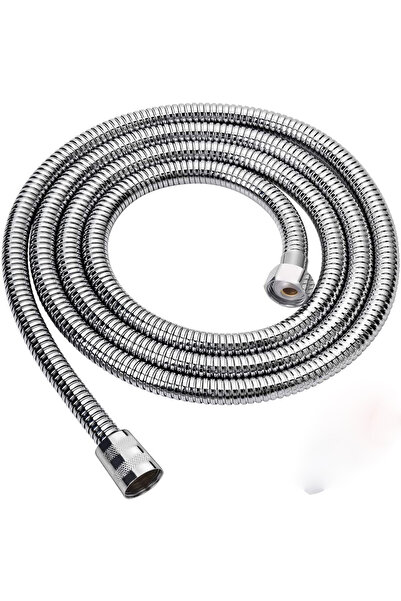 choice2 خرطوم دش مرن من الفولاذ المقاوم للصدأ 304، فضي اللون بطول 200 سم، أسو...