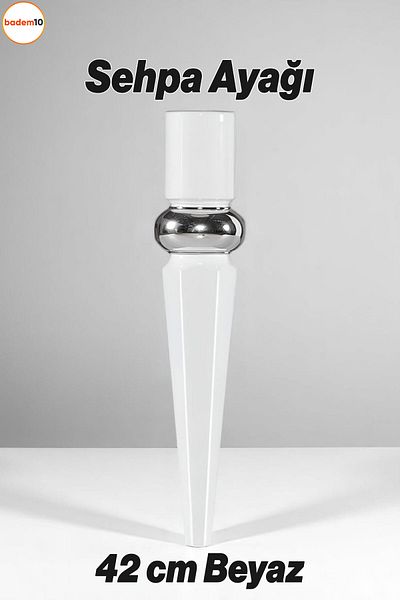 Badem10 Picioare pentru masă de cafea elipsă 42 cm din plastic alb picior de masă pentru bucătărie masă de sufragerie picioare de mobilier alb