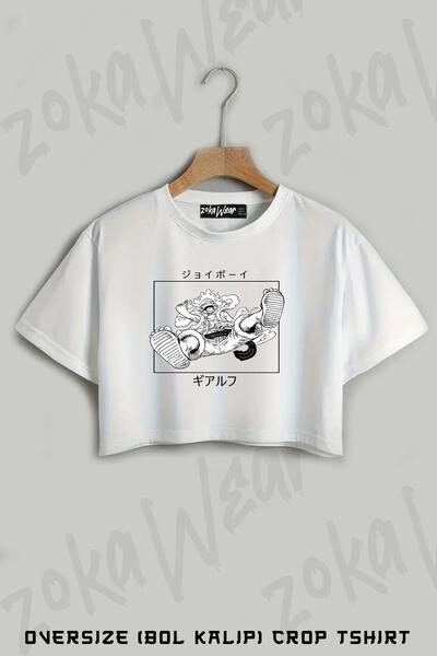 ZOKAWEAR Tricou oversize cu imprimeu One Piece Luffy Gear Five