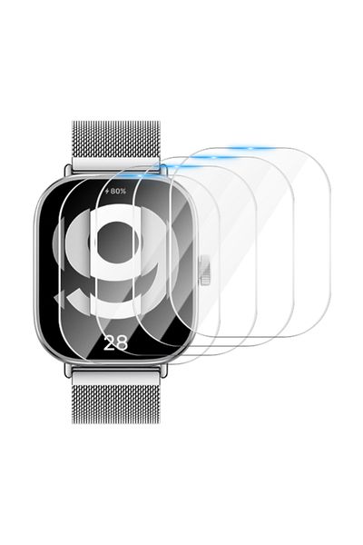 Choice Redmi Watch 4 4 Pieces Tempered Glass for Xiaomi Redmi Watch 4 SmartWatch HD Screen Protector for Re