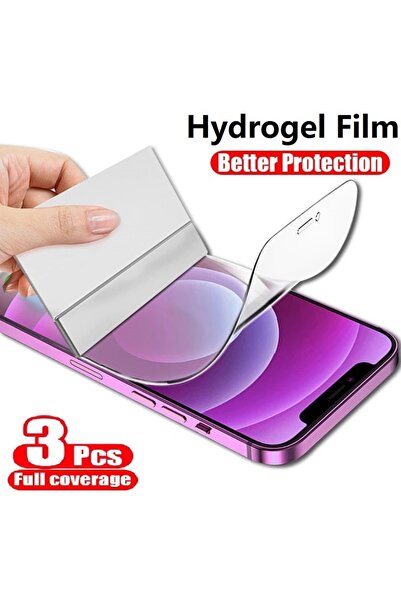 choice2 3 قطع من فيلم هيدروجيل لهاتف آيفون SE 2020، 3 قطع من واقي الشاشة لهات...