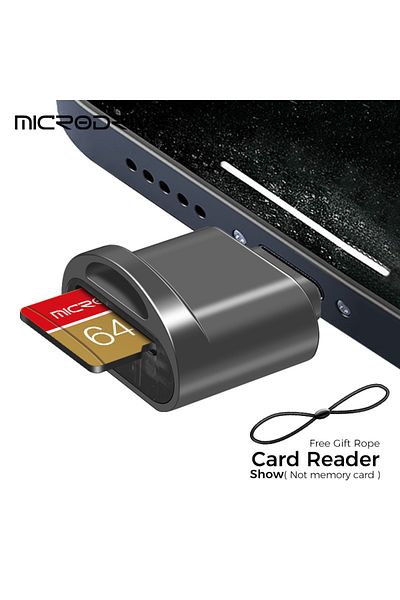 Choice black Micro TF SD Card Reader Converter For IPhone IPad OTG To Micro SD Card Reader Viewer Adapter M