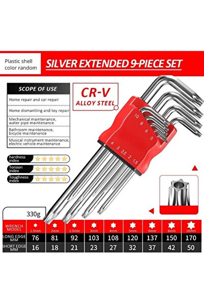 Choice1 JP-1091ZC High-strength Hex Wrench Set, Kimihide Spanner, Hex-hex Scr...