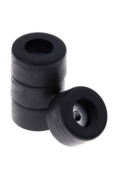 KOQZM black 4 Pcs Speaker Feet Pad Cushion Rubber Feet Damper Pad Base 38X20mm Anti-slip Pads with Iron Sh