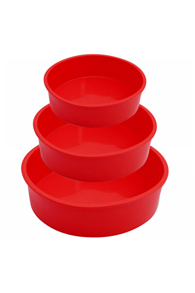 Choice 3PCs 4 6 8 Inch Round Cake Pans Silicone Molds for Baking Layer Cakes Cheese Chiffon Rainbow Cake Ba