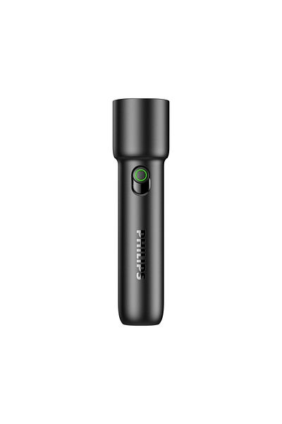 Philips 18650 Fixed Focus black 1-pack Philips 2025 NEW 2-PCS EDC Portable Flashlight Rechargeable LED Flas