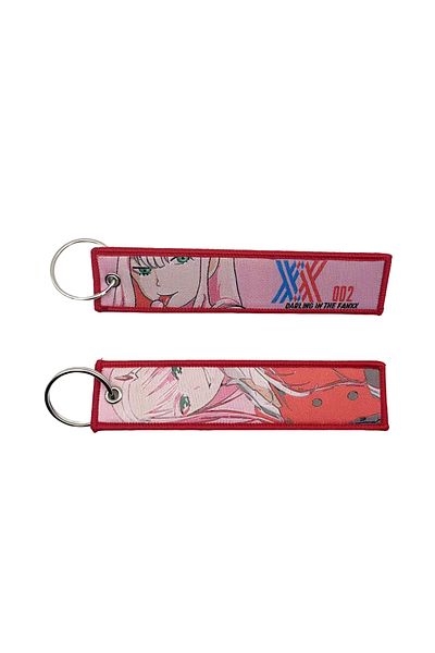 Miniso KZ-01 2023 Anime embroidery Key Jet Tag Personalized Key chain Personalized Key Fobs Cartoon Keychai
