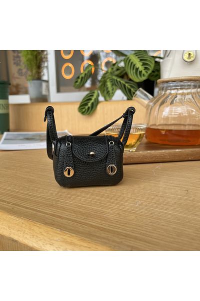 Choice black Mini Microfibre Leather Fashion Bag For Airpods Pro 2 4 3 2 1 Galaxy Buds Xiaomi Headphone cas
