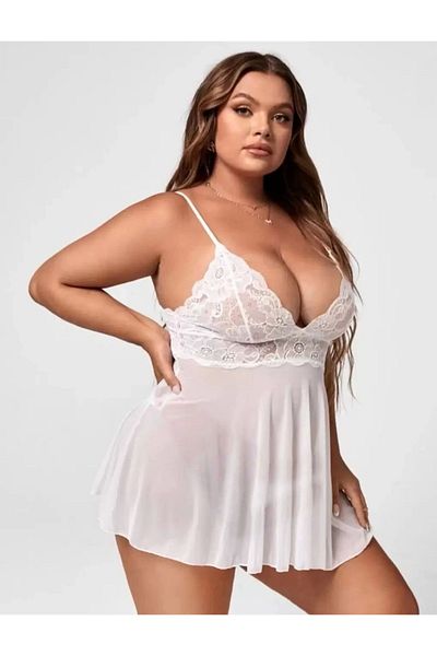Fantazicity Διαφανές νυχτικό Plus Size
