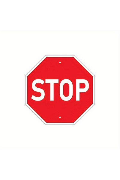 Choice 30x30cm Red 1pc,Stop Pink Sign Bedroom Decor, Red Street Traffic metal Sign,Fun Magical Room Decor,