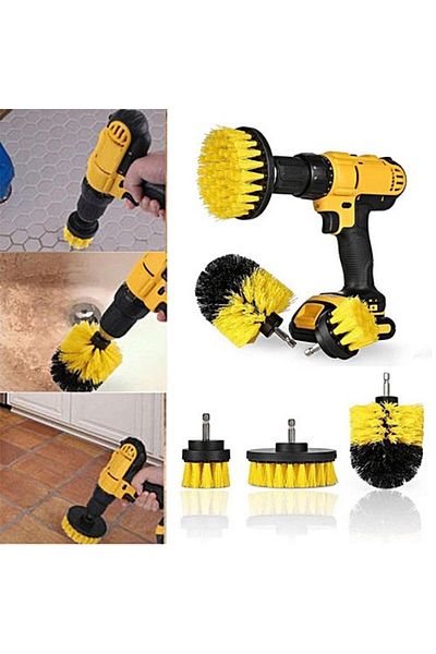 OEM Carpet Brush Set & Home Use / Professional Detailing Carpet Brush with Drill Adapter
